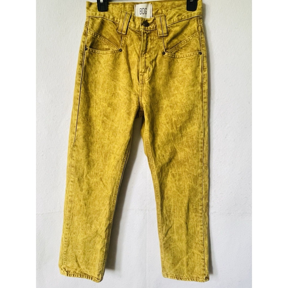 BDG Urban Outfitters Cowboy Jeans Men's‎ Size 26 Brown/Yellow Straight Leg Slim